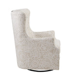 Madison Park Ella Transitional Swivel Glider Chair MP103-0895 Cream