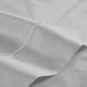 JLA Home Croscill - 500TC Egyptian Cotton Pillowcases Sateen 500 Thread Count Luxury Softness Durable Baratta Hem Finish Grey CCS20-015