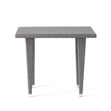 Christopher Knight Home® - Noble House - Dominica Grey Pe Square  Kd Table