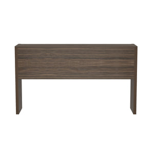 English Elm Linda Modern Console Table with 3 Spacious Drawers, Sleek Hardware-Free Design, Natural Grain Texture Walnut Brown B365P398090