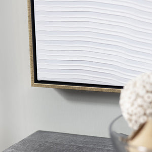 Crestview Collection White Ways Decorative Wall Art - Elegant Crestview Design For Stylish Home Décor - China Crafted   Cvtop3142