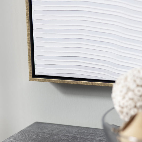 Crestview Collection White Ways Decorative Wall Art - Elegant Crestview Design For Stylish Home Décor - China Crafted   Cvtop3142