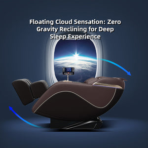 English Elm "Luxury Luxury 3D Zero Gravity Massage Chair with SL-Track, Mechanical Hand, Shiatsu, Heated Back & Calves, Bluetooth Speakers and Smart LCD Control W3327P296128