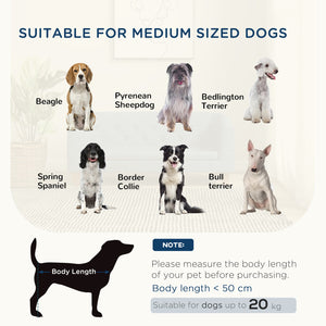 English Elm PawHut Elevated Dog Sofa Bed for Small/Medium Dogs up to 44 lbs, Removable Cushion, Slip-Resistant Wood Frame W2225P229365