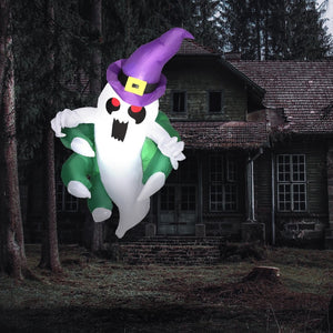 English Elm Outsunny 4Ft Inflatable Halloween Ghost Decoration With Led Lights, Waterproof Yard Display & Setup W2225P229740-GIGA