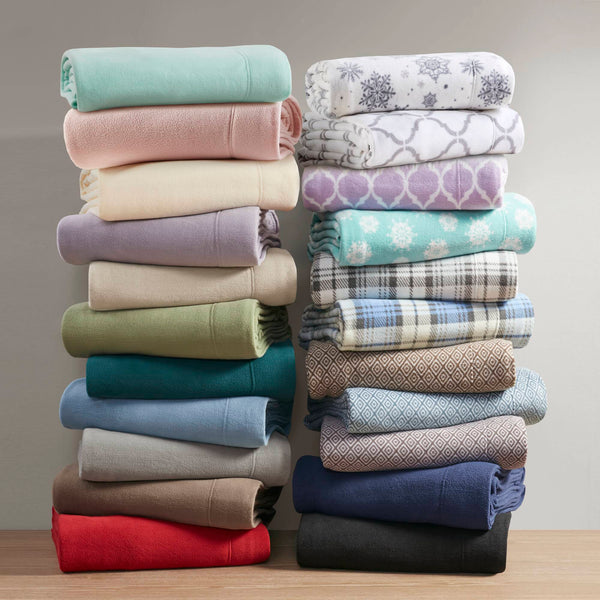 English Elm 4 Pcs Full Sheet Set In Aqua - Luxurious Microfleece Bedding For Cozy Comfort & Easy Care B035P319754