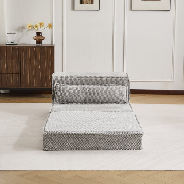 English Elm Compression Modular Floor Sofa Bed - Versatile, No Assembly Required, Cozy Fleece With Memory Foam Comfort W3723P377154