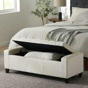 English Elm Guernsey Tufted Storage Ottoman with Lift Top Hidden Compartment for Living Rooms 59336.00NVLT