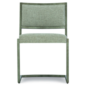 Bernhardt Bernhardt Ames Cantilever Side Chair With Glazed Silver Tubular Frame And Upholstered Half-Back, Versatile Seating 398581