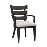 Pulaski Furniture West End Loft Wood Back Arm Chair 2/ctn Brown, Tuxedo Rubberwood P361261