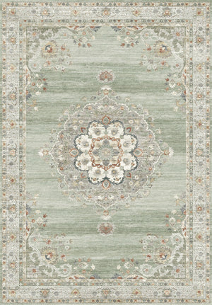English Elm Oxford Medallion Polyester Area Rug Stain Resistant Traditional Living Room Accent B186P428903