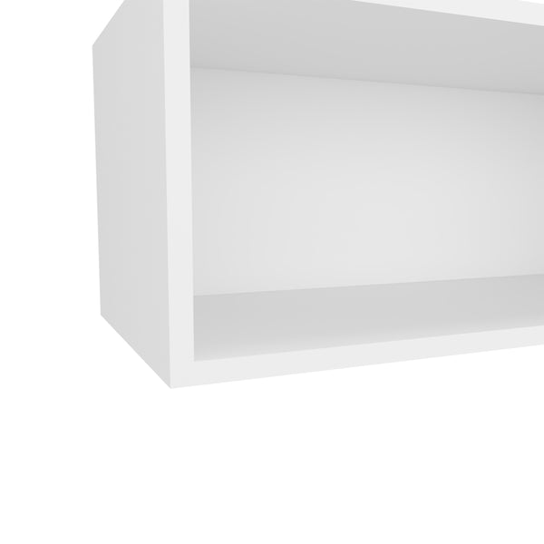 English Elm Wall Cabinet Axtell White Open Shelf Kitchen Storage Engineered Wood Compact 22lb Capacity Durable Organizing Solution B092P245925