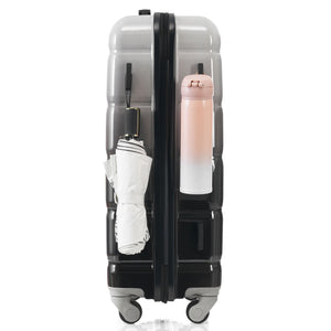 English Elm Luggage 3 Piece Hard Shell Set with Spinner Wheels Usb Port and Scratch Resistant Build N726P264892B