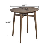 Christopher Knight Home® - Noble House - Stamford Outdoor Rustic Acacia Wood Bar Table with Slat Top