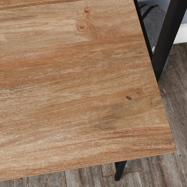 English Elm Desk With Stylish Hutch - Durable Brown Finish, Compact Design & Ample Storage For Modern Workspaces B356P367909