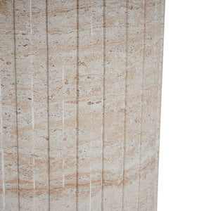 English Elm Christopher Knight Home® - Outdoor/Indoor Lightweight Concrete Side Table – Versatile Travertine Accent For Home & Garden Use N773P253797Z