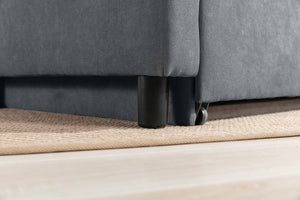 English Elm Francesca Woven Convertible Armchair Foam Pocket Coil Sleeper for Studio Spaces Dark Gray B2749S00194