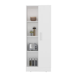 English Elm Juls Tall Pantry Cabinet with Open Shelves and Enclosed Storage for Any Room B070P474242