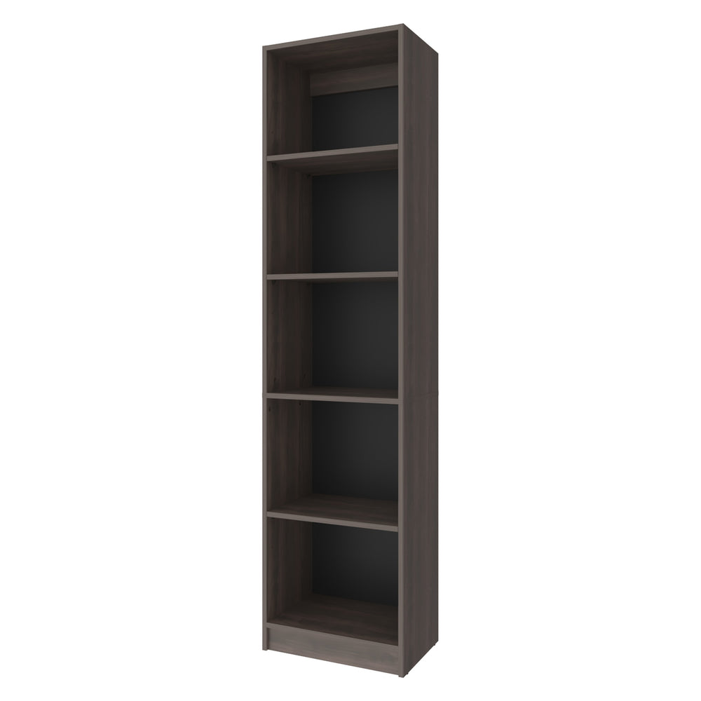 English Elm Fm Furniture Beaver Balley Bookcase - 5 Open Shelves In Stained Walnut For Modern Storage & Display B128P301395