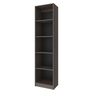 English Elm Fm Furniture Beaver Balley Bookcase - 5 Open Shelves In Stained Walnut For Modern Storage & Display B128P301395