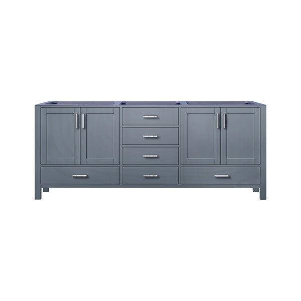 English Elm Dark Grey Double Bath Vanity - 80" W Stylish Storage Solution With Soft-Close Features & Durability B2731P258939