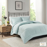 Madison Park Sarasota Casual Microcell Down Alternative Comforter Mini Set MP10-1257 Seafoam