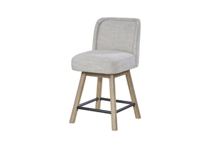 English Elm Counter Height Swivel Barstools Set of 2 Knotty Oak Wood Kitchen Island Seating B2699P454948