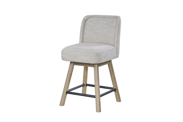 English Elm Counter Height Swivel Barstools Set of 2 Knotty Oak Wood Kitchen Island Seating B2699P454948