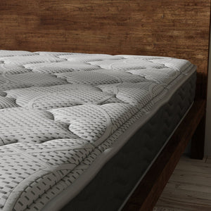 English Elm Hybrid Twin Mattress Gel Foam Pocketed Coil Zoned Support for Back Sleepers B047P321026