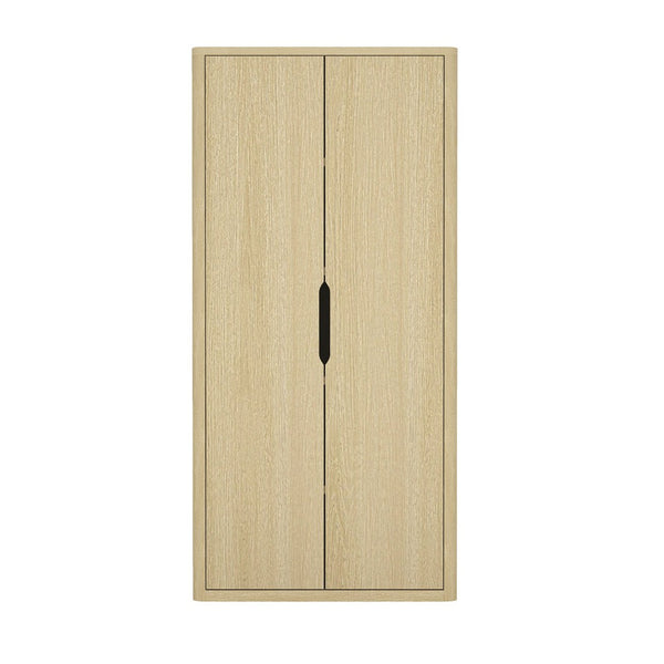 English Elm Rivington 38" Natural Oak Bookcase Cabinet - Modern Storage Solution With Adjustable Shelves & Style B365S00014-GIGA