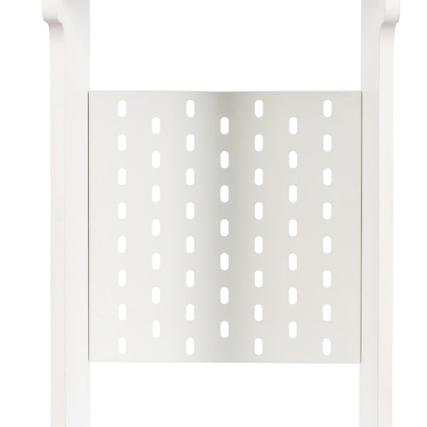 English Elm White Sideboard Storage Cabinet – Modern Multi-Functional Design With Glass Doors & Versatile Shelving W331P298183-GIGA