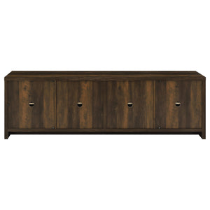 English Elm Lunetta Wide Media Console Four Door Cabinet Engineered Wood for Living Rooms Brown B062P447781