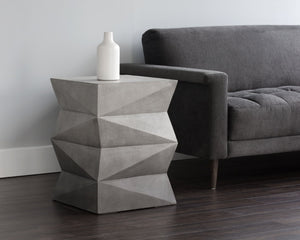 Sunpan NIRAN Modern End Table with Hand-Sprayed Ombré Finish - Versatile Accent for Any Space 103223