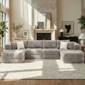 English Elm Swivel Barrel Accent Chair Chenille Tufted Round Club Seat for Living Room Lounge Grey N719S002360E