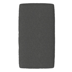 English Elm Ava Mid Century Modern Ottoman with Recycled Fabric Foam Cushion and Matte Black Legs B136P436944
