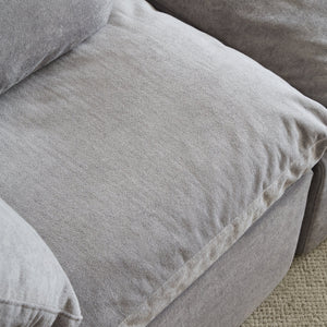 English Elm H-022-right Armrest Sherpa Sectional Module Cozy Modular Sofa Piece for Living Room W3622P346263
