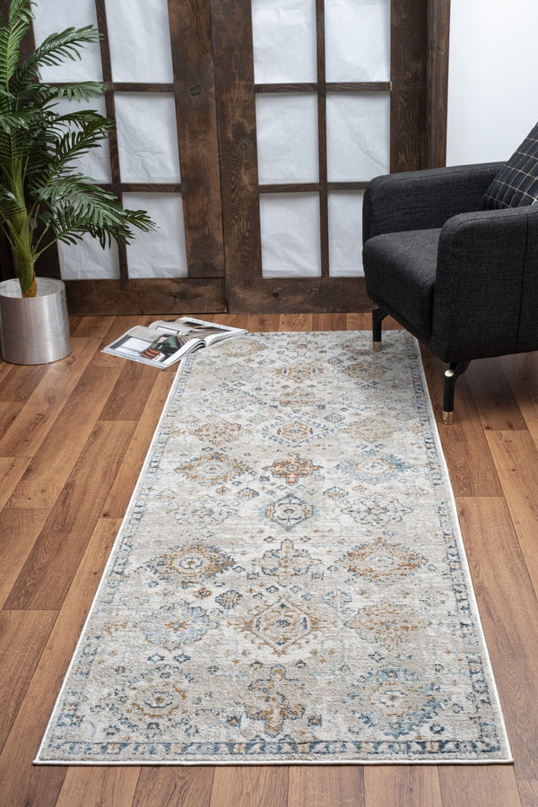 English Elm Noble Elegant Ivory 2 Ft. 7 In. X 7 Ft. 3 In. Area Rug – Soft, Durable, Kid & Pet-Friendly Design B186P181086