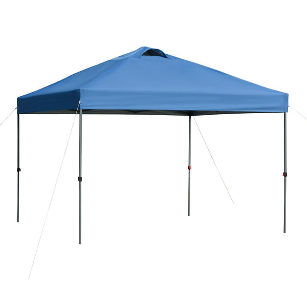 English Elm Outsunny 10' X 10' Instant Pop Up Canopy Tent – Adjustable Height, Portable Sun Shelter For Outdoor Fun W2225P200699-GIGA