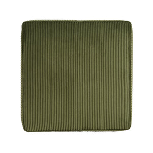 English Elm Upholstered Corduroy Square Ottoman with Pocket Coil Support for Living Room Use N757P180768E