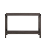 Walker Edison Metal-X Farmhouse Entry Table in Sable Grey - Industrial Design with Ample Storage Space, Versatile Use - 46 x 12 x 30 Dimensions