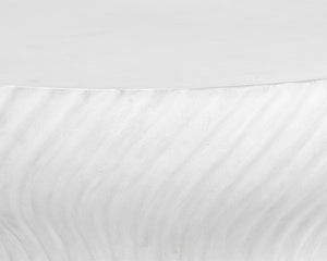 Sunpan Cara Coffee Table - Unique Round Concrete Design with Stunning Swirl Base for Indoor & Outdoor Use