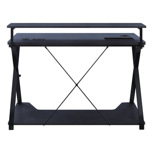 OSP Home Furnishings Checkpoint Gaming Desk Black / Carbon