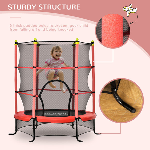 English Elm Soozier 5.3 Foot Kids Trampoline Bungee Spring Free Design Safe Indoor Bouncer W2225P229304