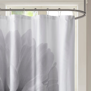 JLA Home Madison Park - Printed Floral Cotton Percale Shower Curtain — 200TC Photo-Realistic Blooms, Fade-Resistant, 72x72 MP70-7542
