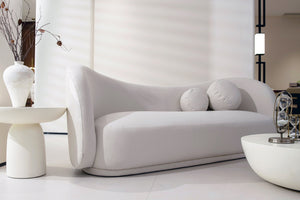 English Elm Comfy Beige Sofa With Durable Kiln-Dried Hardwood Frame, Soft Cushions, And Stylish Accessories W2998P232881