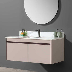 English Elm 43 Inch Marble Vanity Top - Elegant Carrara Design With Undermount Sink, 4" Backsplash, Easy Install W2699P192443