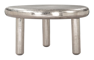 Zuo Modern Arian Coffee Table Silver - Modern Design With Recycled Aluminum, Chic & Versatile For Any Space Silver Recycled Aluminum 110796-zuo-modern