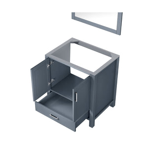 English Elm Dark Grey Bath Vanity Set With Mirror - 30" W X 22" D, Modern Design For Small Bathrooms, Ready To Install B2731S00503