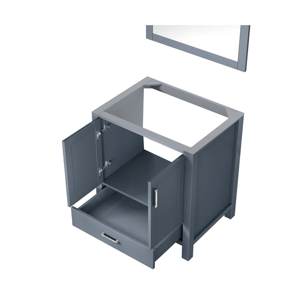 English Elm Dark Grey Bath Vanity Set With Mirror - 30" W X 22" D, Modern Design For Small Bathrooms, Ready To Install B2731S00503