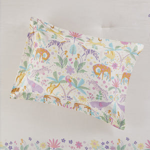 English Elm 3 Pcs Twin Floral Reversible Comforter Set In Purple - Cozy Cotton Bedding With Throw Pillow Included B035P319908